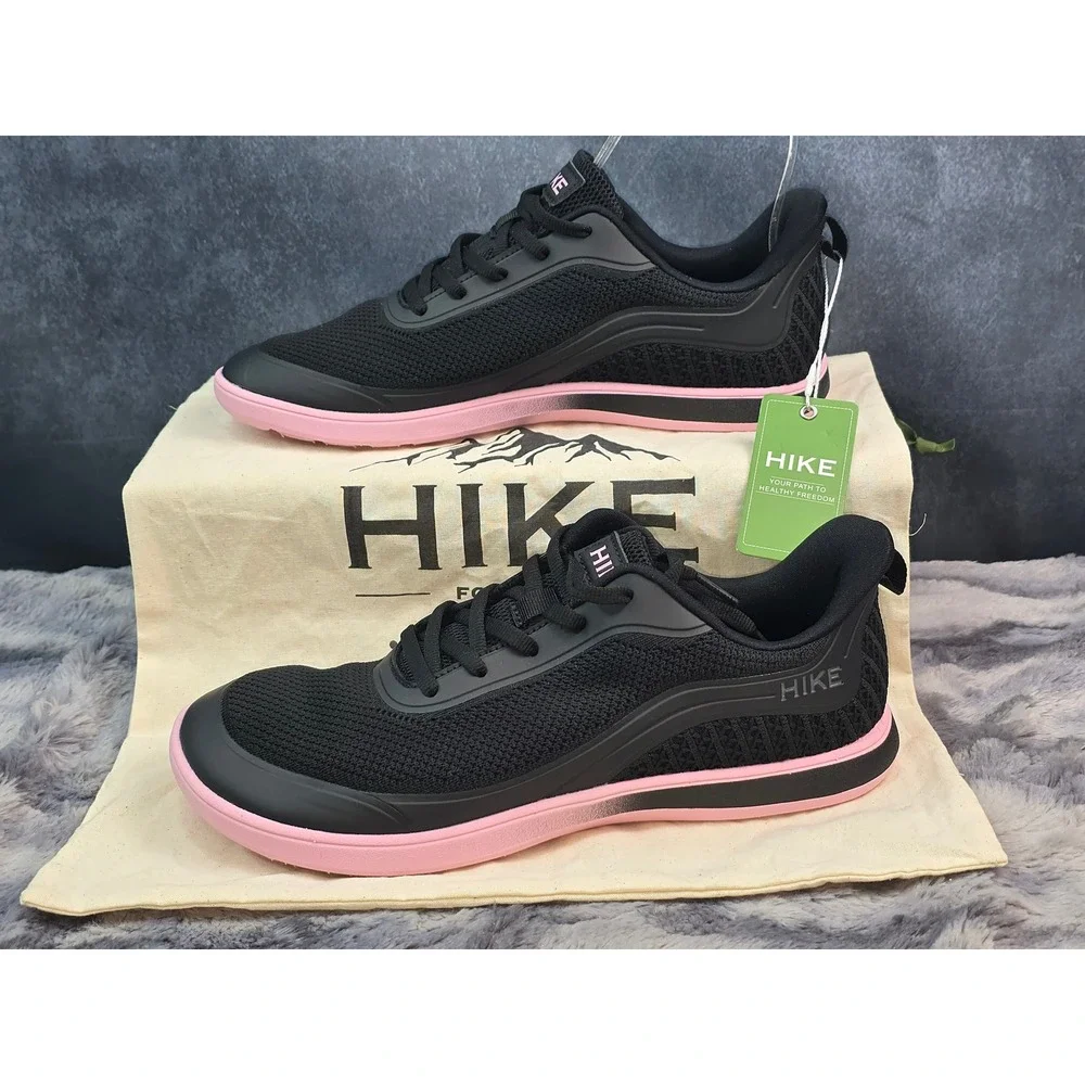 NWT Hike Footwear Wave Sneakers Black Pink Barefoot Minimalist EU 37/ W 6.5